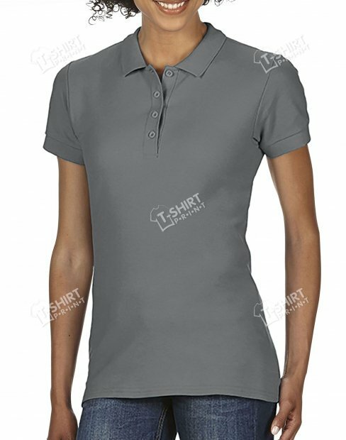 Women's polo t-shirt Gildan SoftStyle tsp-64800L/CG10C фото