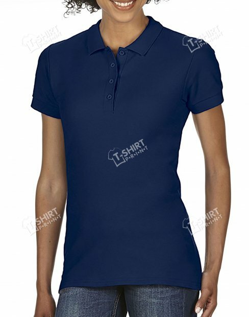 Women's polo t-shirt Gildan SoftStyle tsp-64800L/533C фото