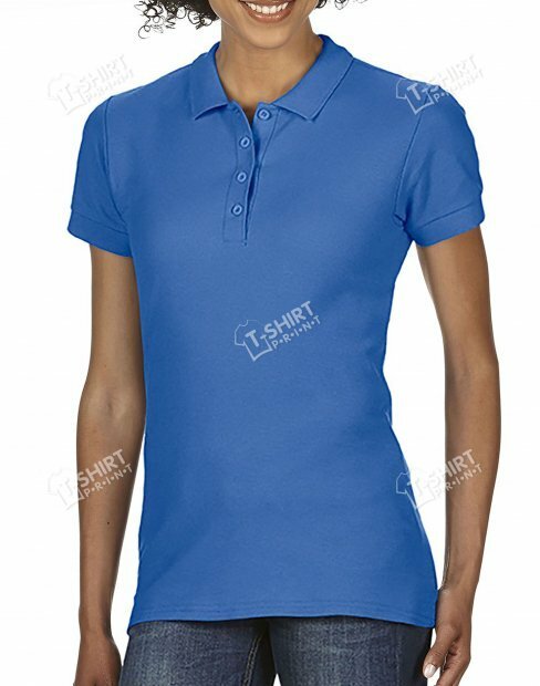 Women's polo t-shirt Gildan SoftStyle tsp-64800L/7686C фото