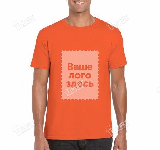 Мужская футболка Gildan SoftStyle tsp-64000/2026C фото