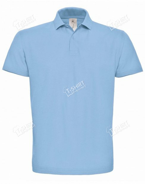 Men's polo t-shirt B&C ID.001 tsp-ID001/LightBlue фото