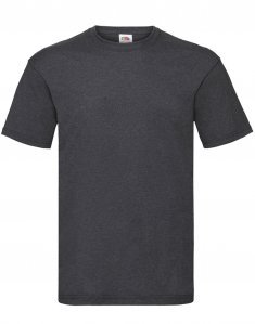 Мужская футболка Fruit of the Loom VALUEWEIGHT T Темно-серый меланж