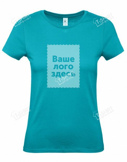 Женская футболка B&C WOMEN-ONLY tsp-E#150/WOMEN/Turquoise фото