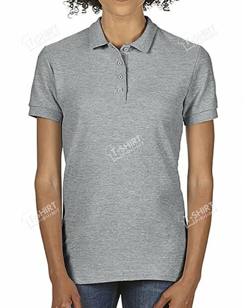 Women's polo t-shirt Gildan SoftStyle tsp-64800L/CG7C фото
