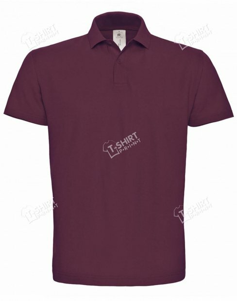 Men's polo t-shirt B&C ID.001 tsp-ID001/Wine фото
