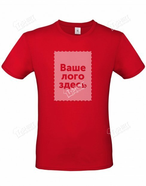 Men's t-shirt B&C EXACT tsp-E#150/Red фото