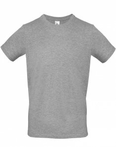 Men's T-shirt B&C EXACT 150 Gray melange tsp-E#150/SportGrey фото