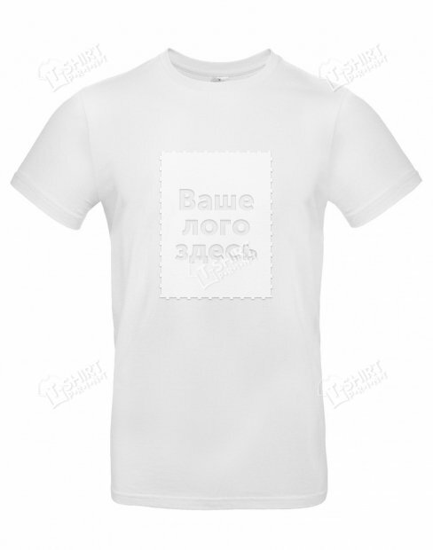 Men's t-shirt B&C EXACT tsp-E#190/White фото