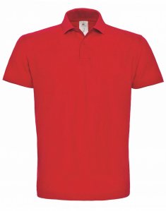 Men's polo shirt B&C ID.001 Red