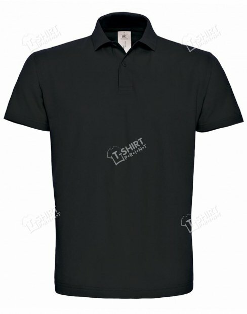 Men's polo t-shirt B&C ID.001 tsp-ID001/Black фото