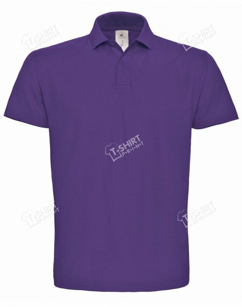 Men's polo t-shirt B&C ID.001 tsp-ID001/Purple фото
