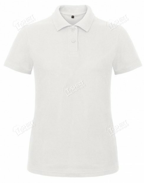 Женская футболка поло B&C ID.001 /WOMEN tsp-ID.001/LADY/White фото