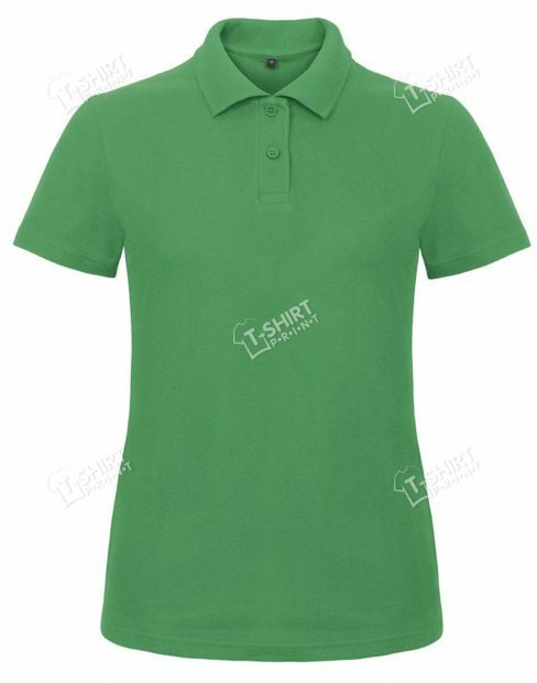 Women's polo t-shirt B&C ID.001 /WOMEN tsp-ID.001/LADY/KellyGreen фото