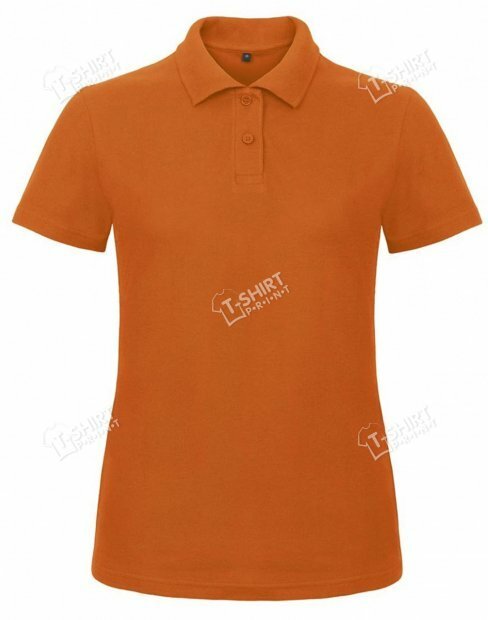 Женская футболка поло B&C ID.001 /WOMEN tsp-ID.001/LADY/Orange фото