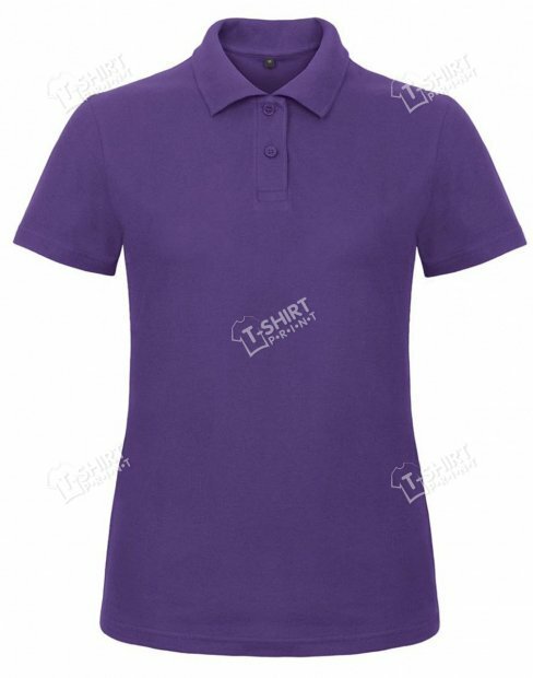 Women's polo t-shirt B&C ID.001 /WOMEN tsp-ID.001/LADY/Purple фото