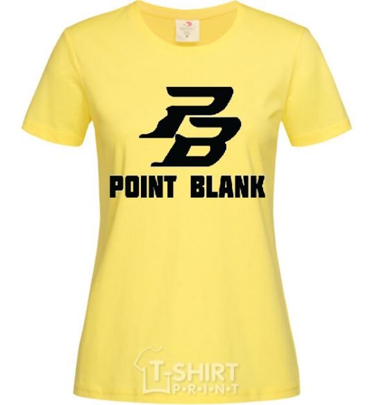Women's T-shirt POINT BLANK cornsilk фото