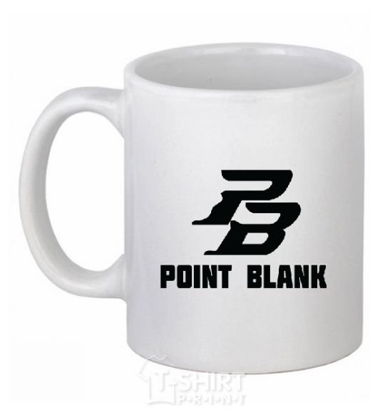 Ceramic mug POINT BLANK White фото
