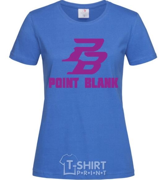 Women's T-shirt POINT BLANK royal-blue фото