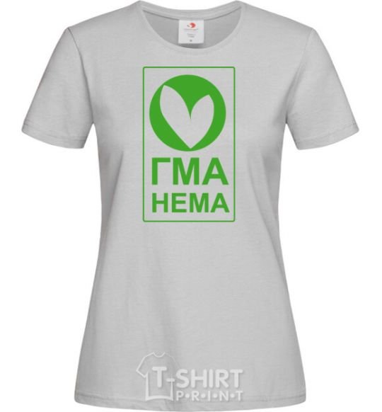 Women's T-shirt GMA NEMA grey фото