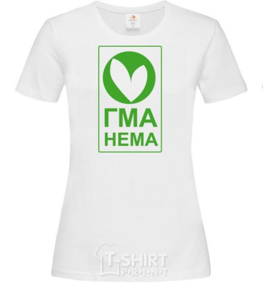 Women's T-shirt GMA NEMA White фото