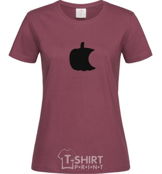 Women's T-shirt Pumpkin burgundy фото