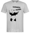 Men's T-Shirt GANGSTA PANDA grey фото