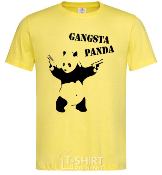 Men's T-Shirt GANGSTA PANDA cornsilk фото