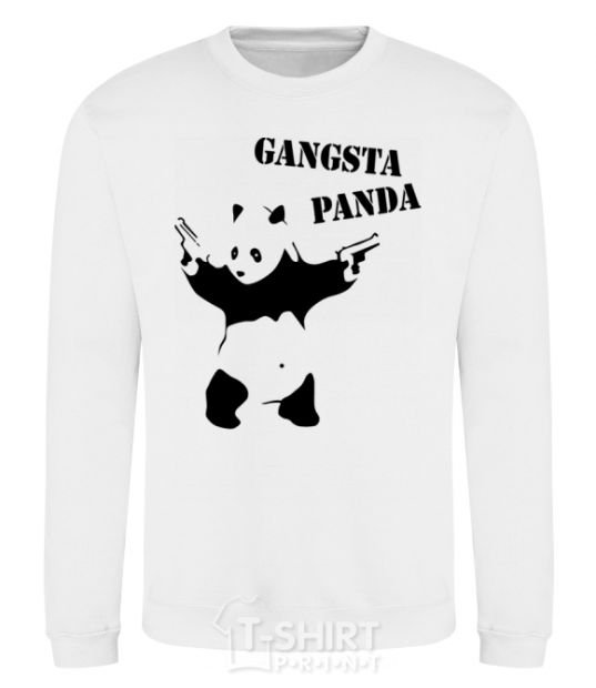 Sweatshirt GANGSTA PANDA White фото