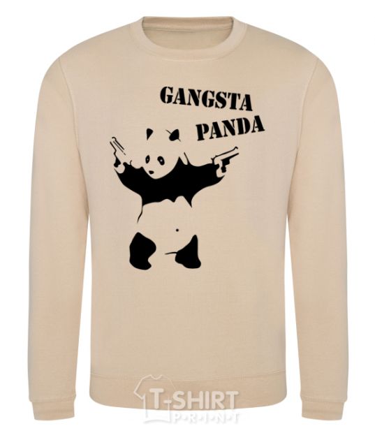 Sweatshirt GANGSTA PANDA sand фото