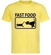 Men's T-Shirt FAST FOOD cornsilk фото