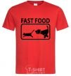 Men's T-Shirt FAST FOOD red фото