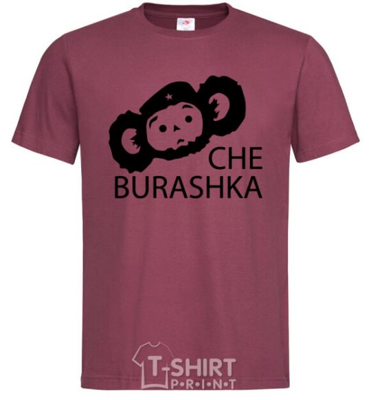 Мужская футболка CHE BURASHKA Бордовый фото