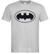 Men's T-Shirt BATMAN logo grey фото