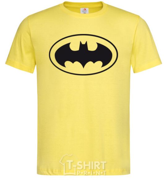 Men's T-Shirt BATMAN logo cornsilk фото