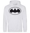 Men`s hoodie BATMAN logo sport-grey фото