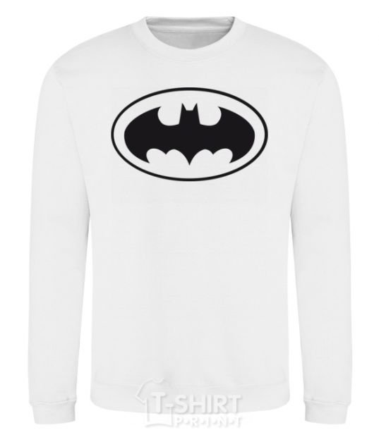 Sweatshirt BATMAN logo White фото