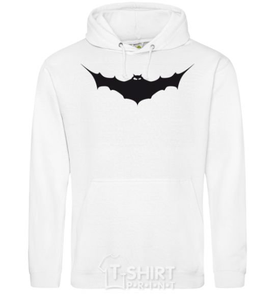 Men`s hoodie BAT black White фото