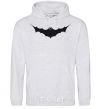 Men`s hoodie BAT black sport-grey фото