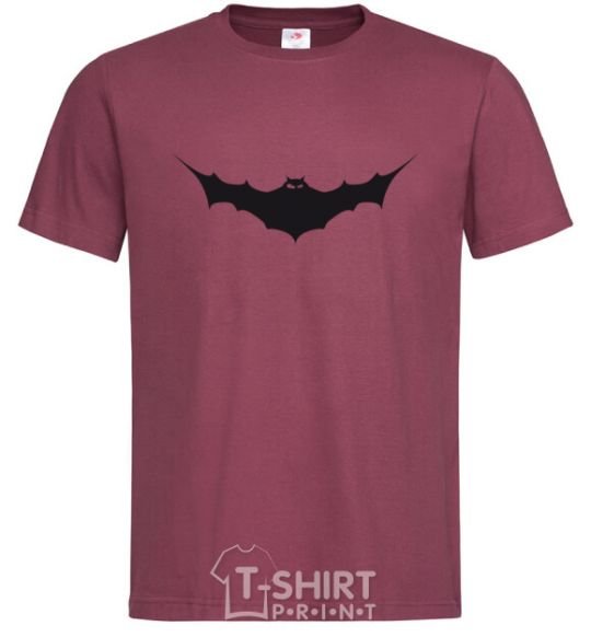 Men's T-Shirt BAT black burgundy фото