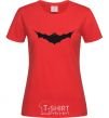 Women's T-shirt BAT black red фото