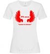 Women's T-shirt 99% ANGEL (NOBODY'S PERFECT) White фото