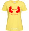 Women's T-shirt 99% ANGEL (NOBODY'S PERFECT) cornsilk фото