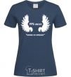 Women's T-shirt 99% ANGEL (NOBODY'S PERFECT) navy-blue фото