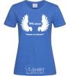 Women's T-shirt 99% ANGEL (NOBODY'S PERFECT) royal-blue фото