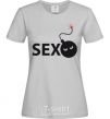 Women's T-shirt SEXBOMB grey фото