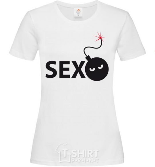 Women's T-shirt SEXBOMB White фото