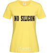Женская футболка NO SILICON Лимонный фото