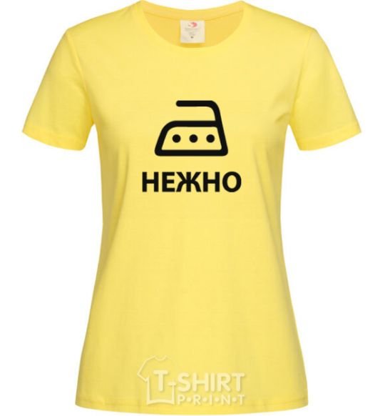 Женская футболка НЕЖНО Лимонный фото