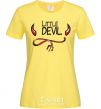 Women's T-shirt LITTLE DEVIL cornsilk фото
