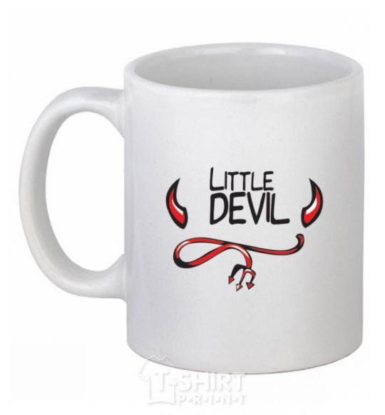 Ceramic mug LITTLE DEVIL White фото